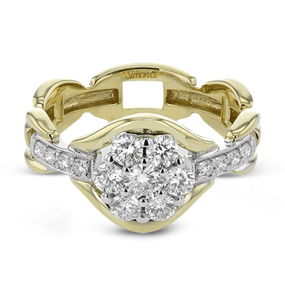 Two-Tone Diamond Right Hand Ring in 14K Gold & 18K Gold