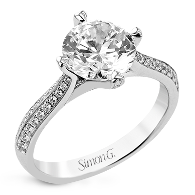 1/5 CTW Round Diamond Engagement Ring in 14K Gold, 18K Gold & Platinum