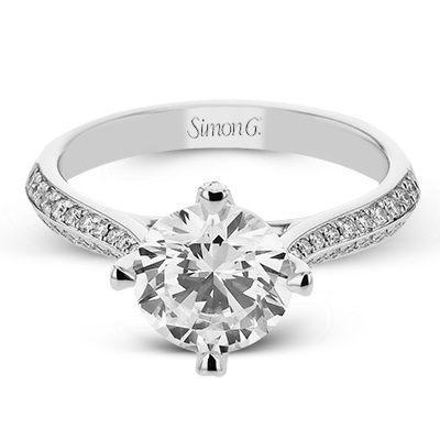 1/5 CTW Round Diamond Engagement Ring in 14K Gold, 18K Gold & Platinum