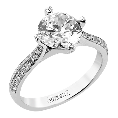 1/5 CTW Round Diamond Engagement Ring in 14K Gold, 18K Gold & Platinum