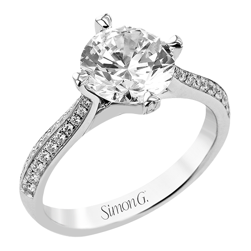 1/5 CTW Round Diamond Engagement Ring in 14K Gold, 18K Gold & Platinum