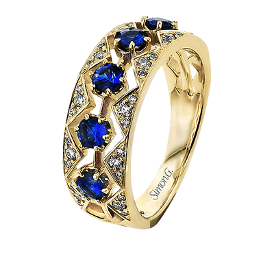 Diamond Fashion Right Hand Ring in 14K Gold & 18K Gold