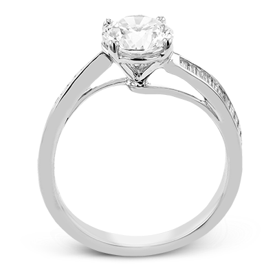 3/8 CTW Round Diamond Engagement Ring in 14K Gold, 18K Gold & PLAT White Gold