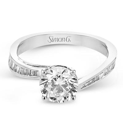 3/8 CTW Round Diamond Engagement Ring in 14K Gold, 18K Gold & PLAT White Gold