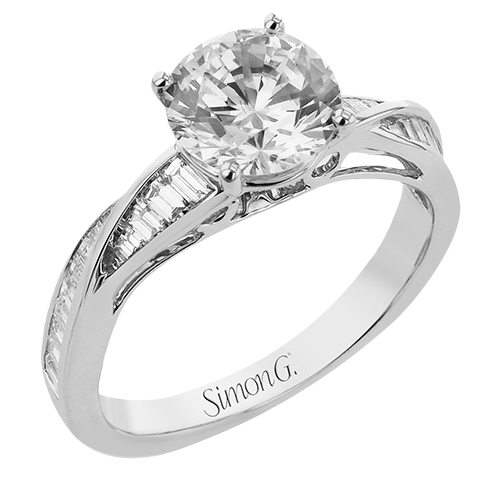1/2 CTW Round Diamond Engagement Ring in 14K Gold, 18K Gold & Platinum