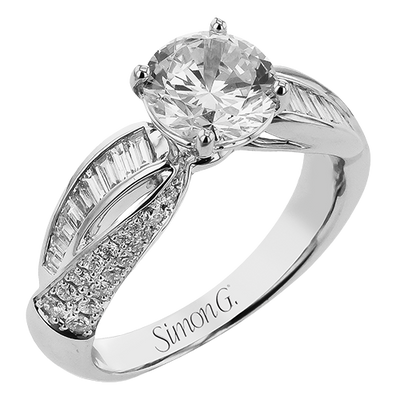 1/3 CTW Round Diamond Engagement Ring in 14K Gold, 18K Gold & Platinum