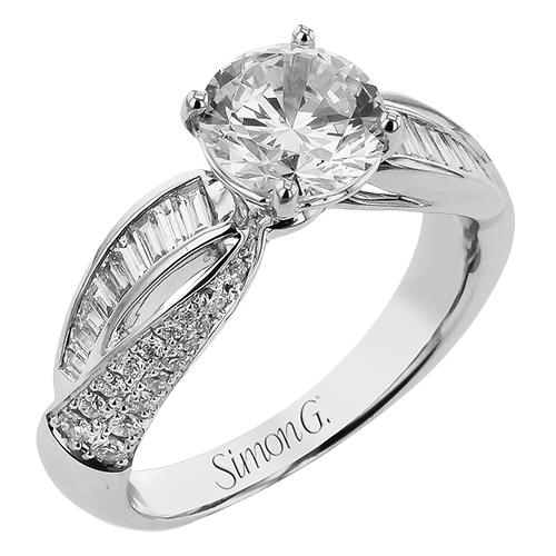 1/3 CTW Round Diamond Engagement Ring in 14K Gold, 18K Gold & Platinum