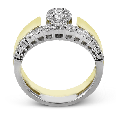 1/5 CTW Oval Diamond Right Hand Ring in 14K Gold & 18K Gold