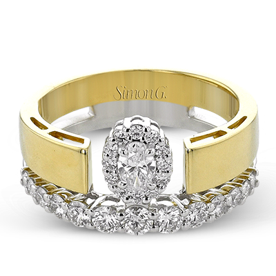 1/5 CTW Oval Diamond Right Hand Ring in 14K Gold & 18K Gold