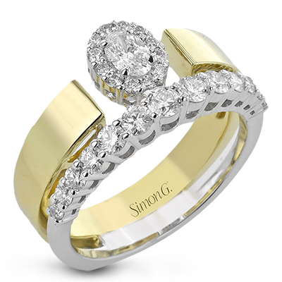 1/5 CTW Oval Diamond Right Hand Ring in 14K Gold & 18K Gold