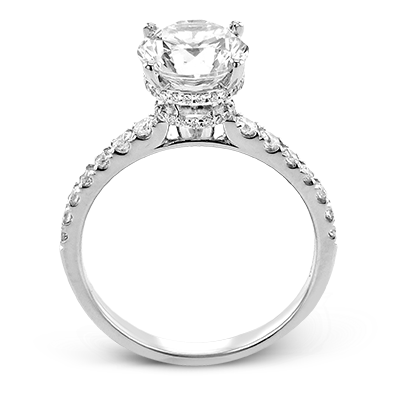 Round Diamond Engagement Ring in 14K Gold, 18K Gold and Platinum