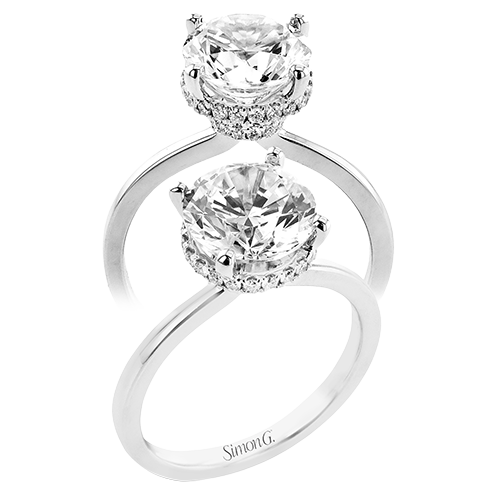 1/6 CTW Diamond Round Engagement Ring in 14K Gold, 18K Gold & Platinum
