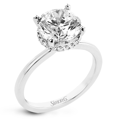 1/6 CTW Diamond Round Engagement Ring in 14K Gold, 18K Gold & Platinum