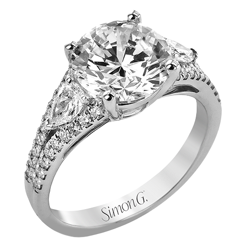 1/3 CTW Round Diamond Engagement Ring in 14K Gold, 18K Gold & Platinum