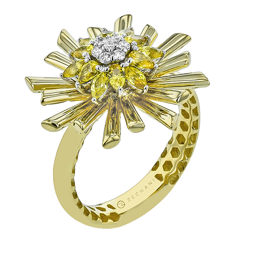 1/4 CTW Diamond Right Hand Ring in 14K Gold & 18K Gold
