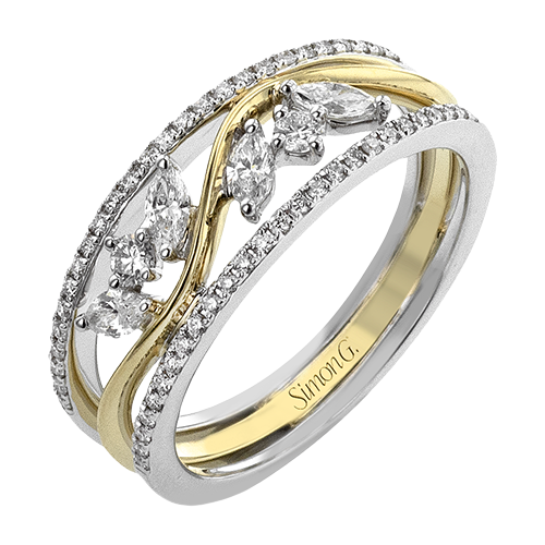 1/5 CTW Diamond Right Hand Ring in 14K Gold & 18K Gold