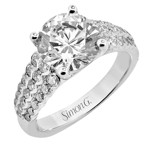 2/3 CTW Round Diamond Engagement Ring in 14K Gold, 18K Gold & Platinum