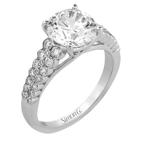 1/2 CTW Round Diamond Engagement Ring in 14K Gold, 18K Gold & PLAT White Gold