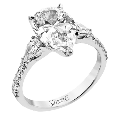 1/3 CTW Pear Diamond Engagement Ring in 14K Gold, 18K Gold & Platinum