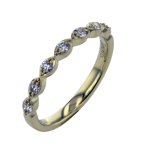 1/5 CTW Diamond Wedding Ring Set in 14K Gold, 18K Gold & Platinum