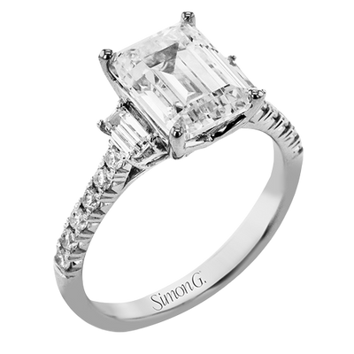 2/5 CTW Emerald Cut Diamond Engagement Ring in 14K Gold, 18K Gold & Platinum