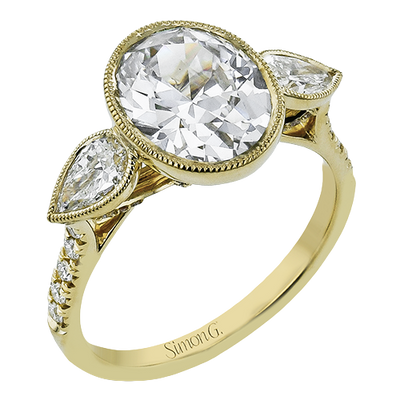 1/2 CTW Oval Diamond Engagement Ring
