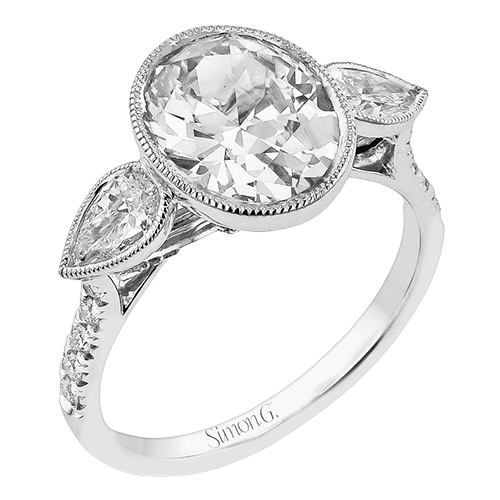 1/2 CTW Oval Diamond Engagement Ring