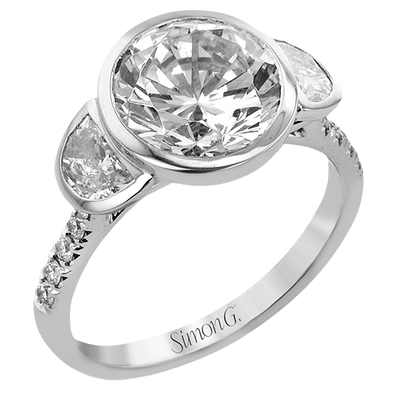 5/8 CTW Round Diamond Engagement Ring in 14K Gold & 18K Gold
