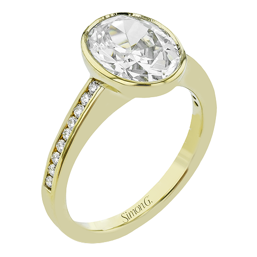1/5 CTW Oval Diamond Engagement Ring in 14K Gold & 18K Gold