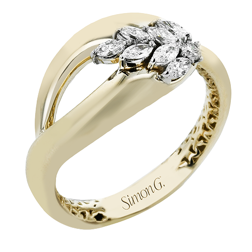 1/4 CTW Diamond Right Hand Ring in 14K Gold & 18K Gold