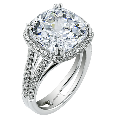 5/8 CTW Cushion Diamond Engagement Ring in 14K Gold & 18K Gold