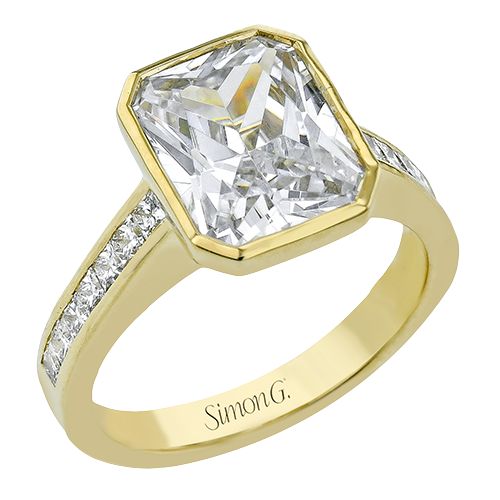 2/5 CTW Emerald Cut Engagement Ring in 14K Gold, 18K Gold & Platinum