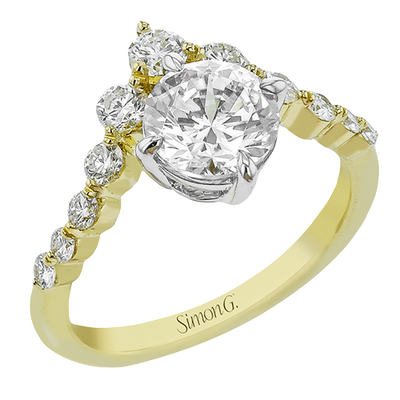 5/8 CTW Round Diamond Engagement Ring in 14K Gold & 18K Gold