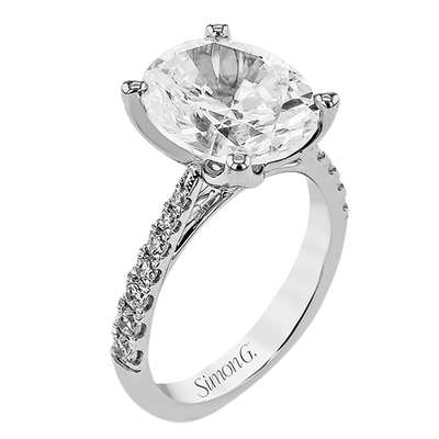 1/2 CTW Oval Diamond Engagement Ring in 14K Gold & 18K Gold