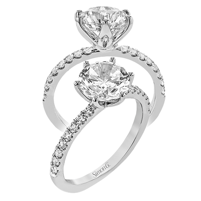 1/4 CTW Round Diamond Engagement Ring in 14K Gold & 18K Gold