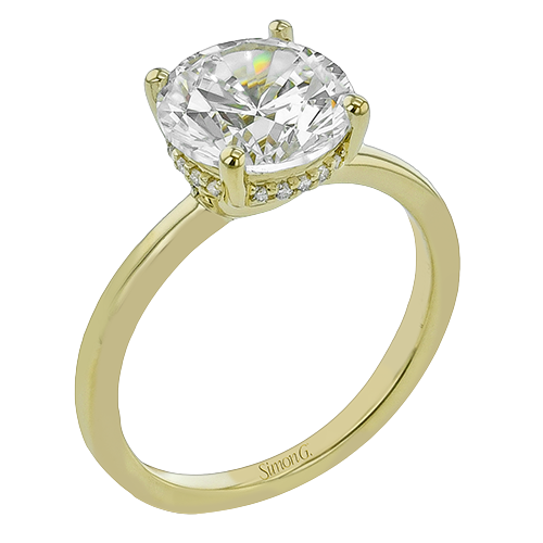 1/10 CTW Diamond Round Engagement Ring in 14K Gold & 18K Gold