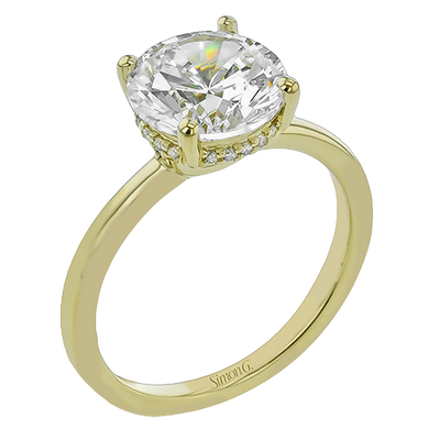1/10 CTW Diamond Round Engagement Ring in 14K Gold & 18K Gold