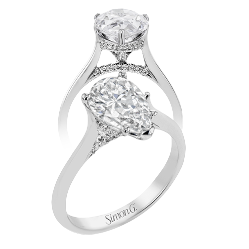 Round Diamond Engagement Ring in 14K Gold, 18K Gold & Platinum