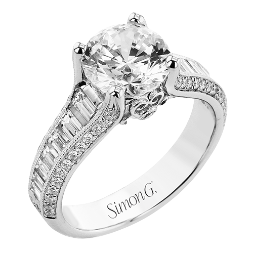 2/3 CTW Round Diamond Engagement Ring in 14K Gold, 18K Gold & Platinum