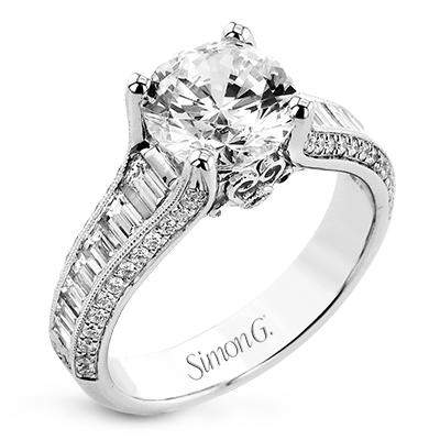 2/3 CTW Round Diamond Engagement Ring in 14K Gold, 18K Gold & Platinum