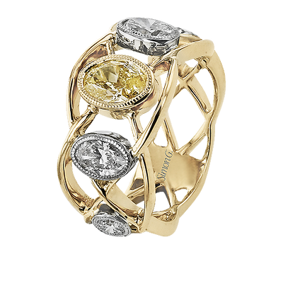1/2 CTW Diamond Right Hand Ring in 14K Gold & 18K Gold