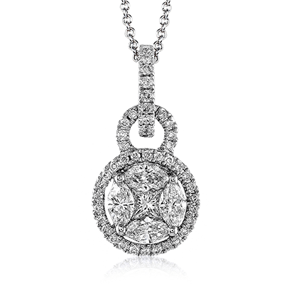 1/4 CTW Round Diamond Pendant in 14K Gold, 18K Gold & Platinum