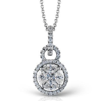 1/4 CTW Round Diamond Pendant in 14K Gold, 18K Gold & Platinum