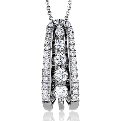 1/2 CTW Diamond Pendant in 14K Gold, 18K Gold & Platinum
