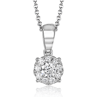 Diamond Pendant in 14K Gold & 18K Gold