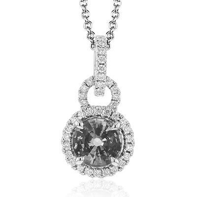 Round Color Pendant in 14K Gold & 18K Gold