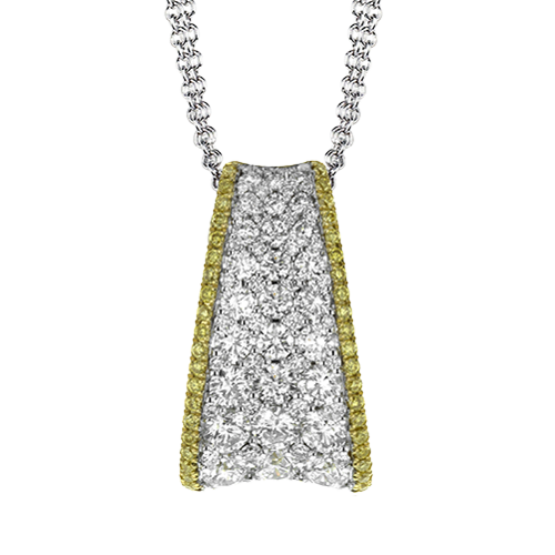 Diamond Fashion Pendant in 14K Gold And 18K Gold