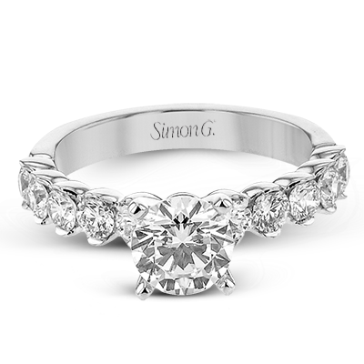 7/8 CTW Round Diamond Engagement Ring in 14K Gold & 18K Gold