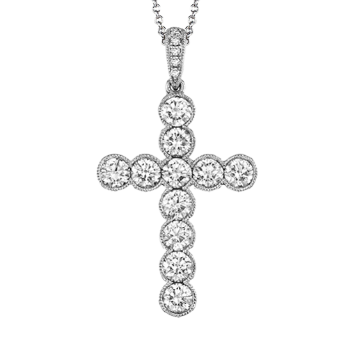 1/2 CTW Diamond Cross Pendant in 14K Gold & 18K Gold