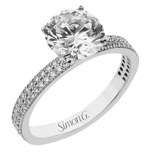 1/4 CTW Diamond Round Engagement Ring in 14K Gold, 18K Gold & Platinum
